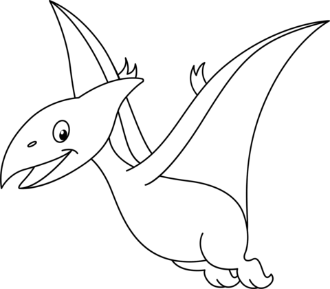 Pterodactyl coloring pages free coloring pages