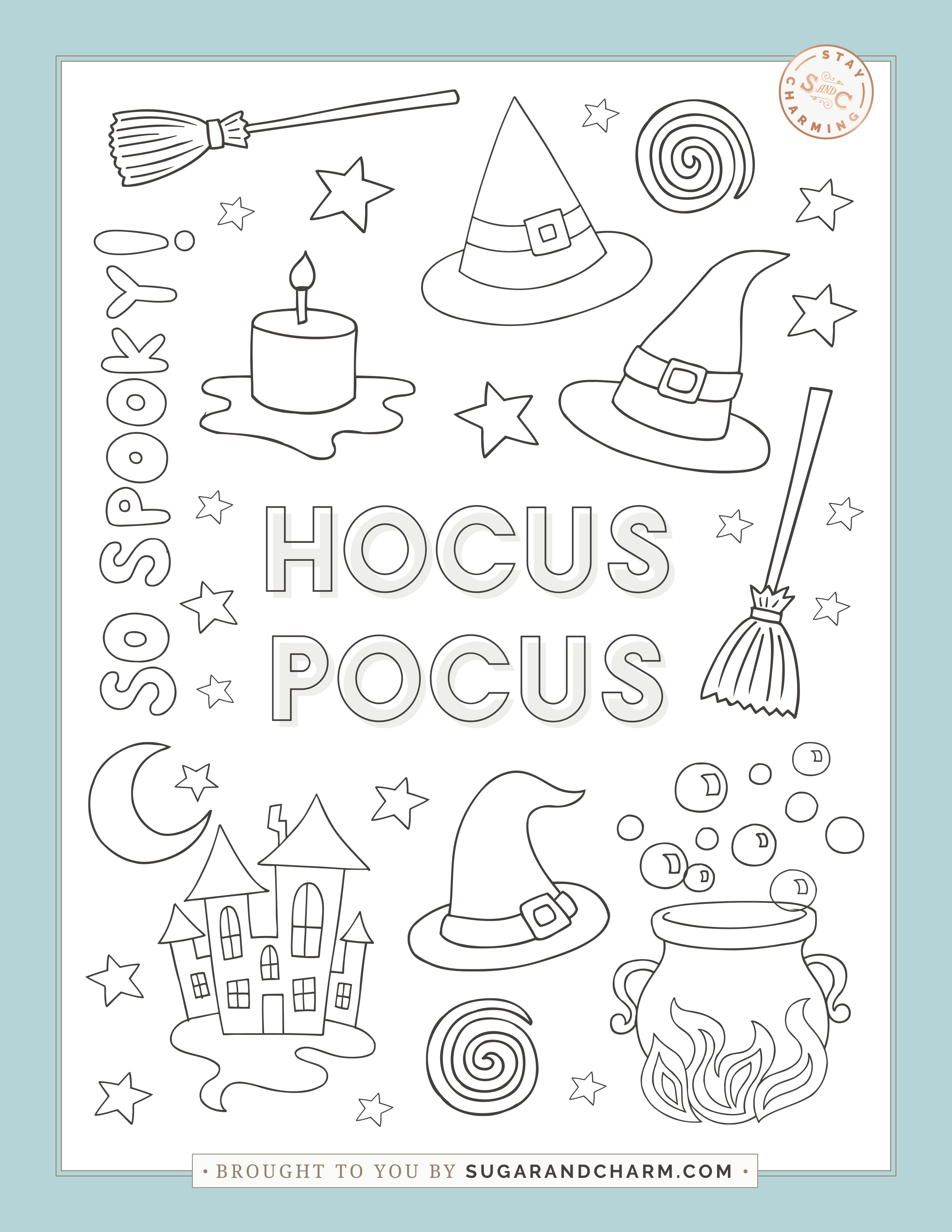 Easy cute halloween coloring pages for anyone