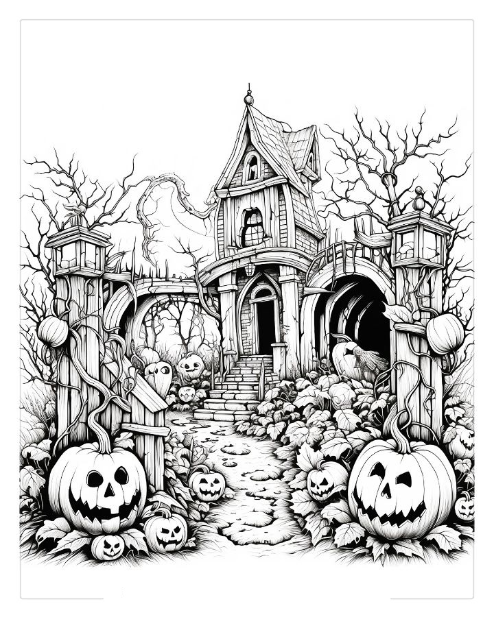 Cute halloween coloring pages by coloringpageswk on