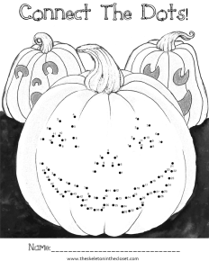 Connect the dots carve your pumpkin