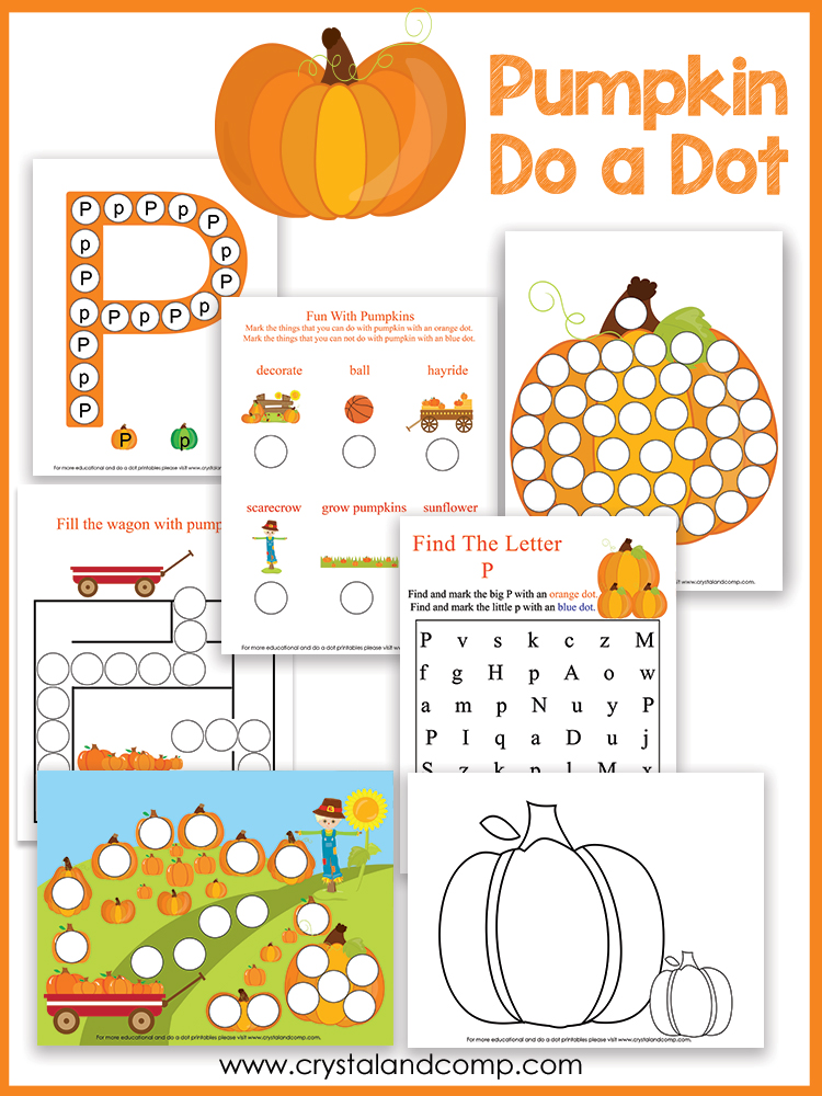 Pumpkin do a dot printables