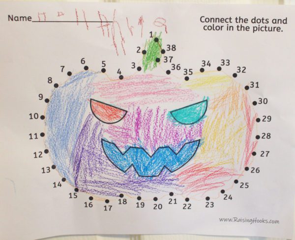 Pumpkin connect the dots