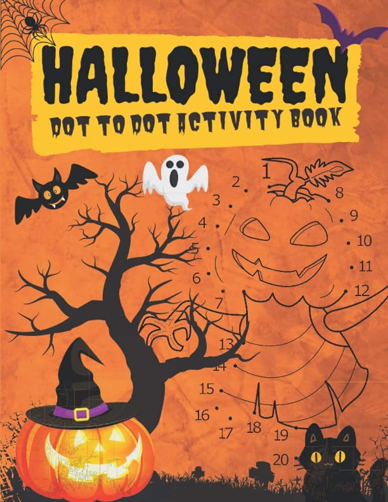 Halloween dot to dot activity book limited series activity pages perfect gifts for kids connect the dots and coloring book for kids ages