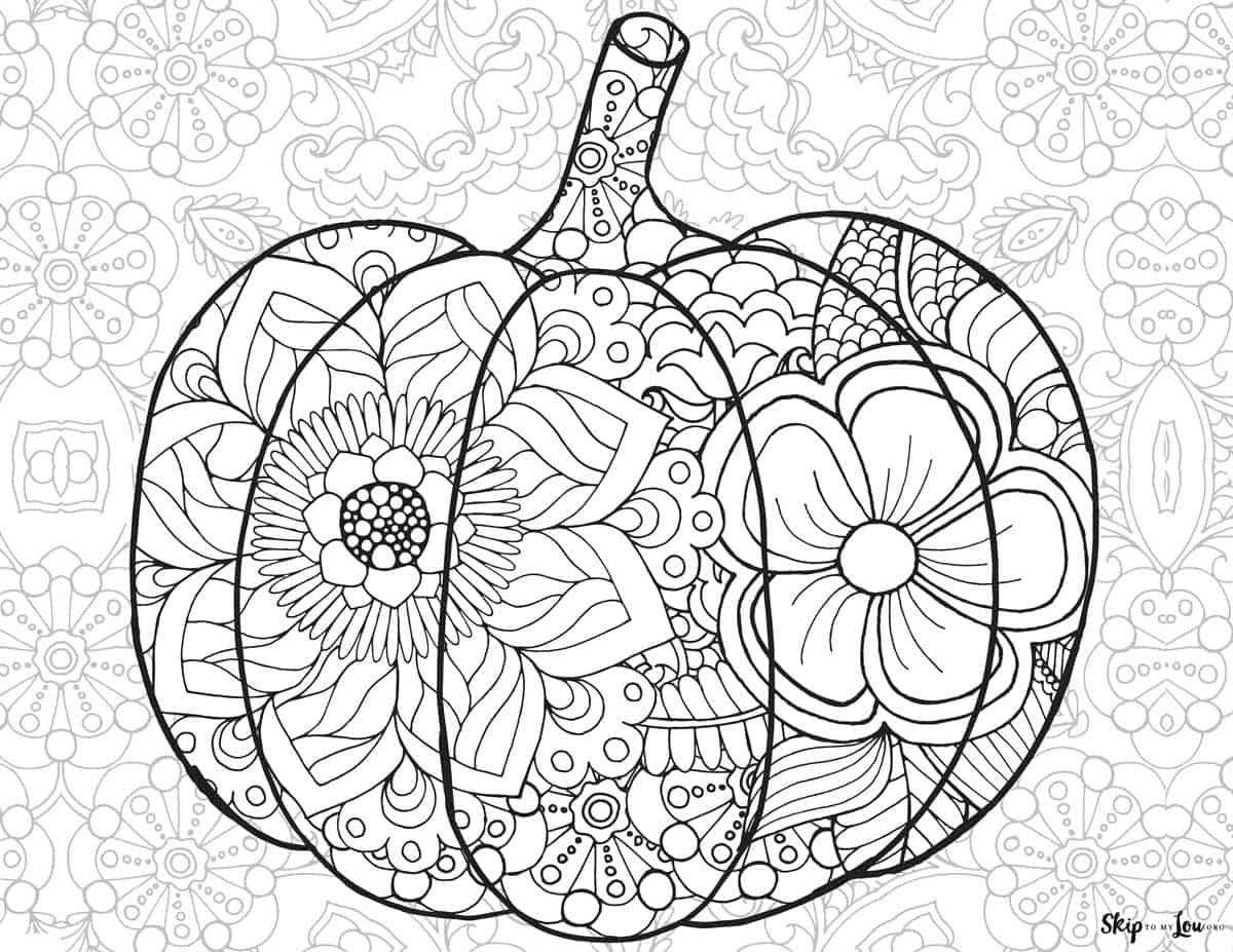 Pumpkin coloring pages skip to my lou