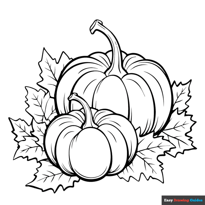Free printable pumpkin coloring pages for kids