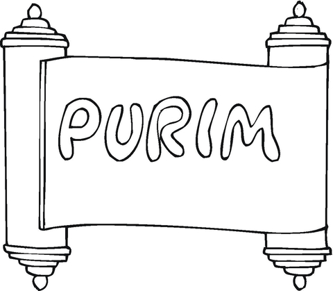 Purim coloring page free printable coloring pages