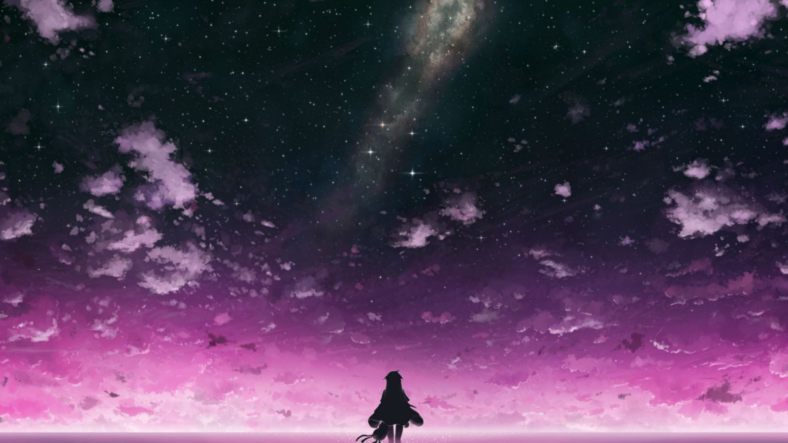 Purple anime sky wallpapers
