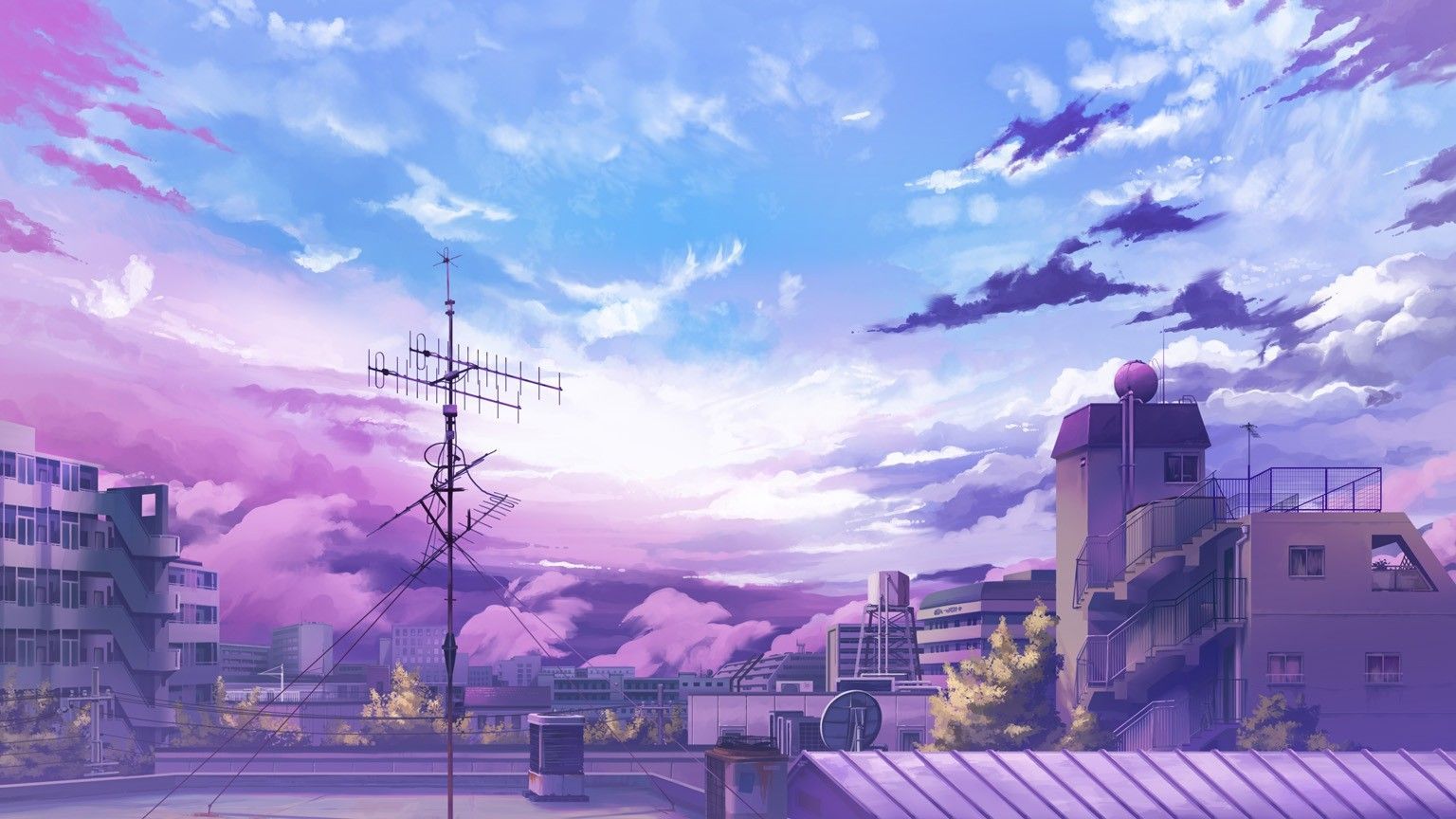 Purple anime aesthetic wallpapers