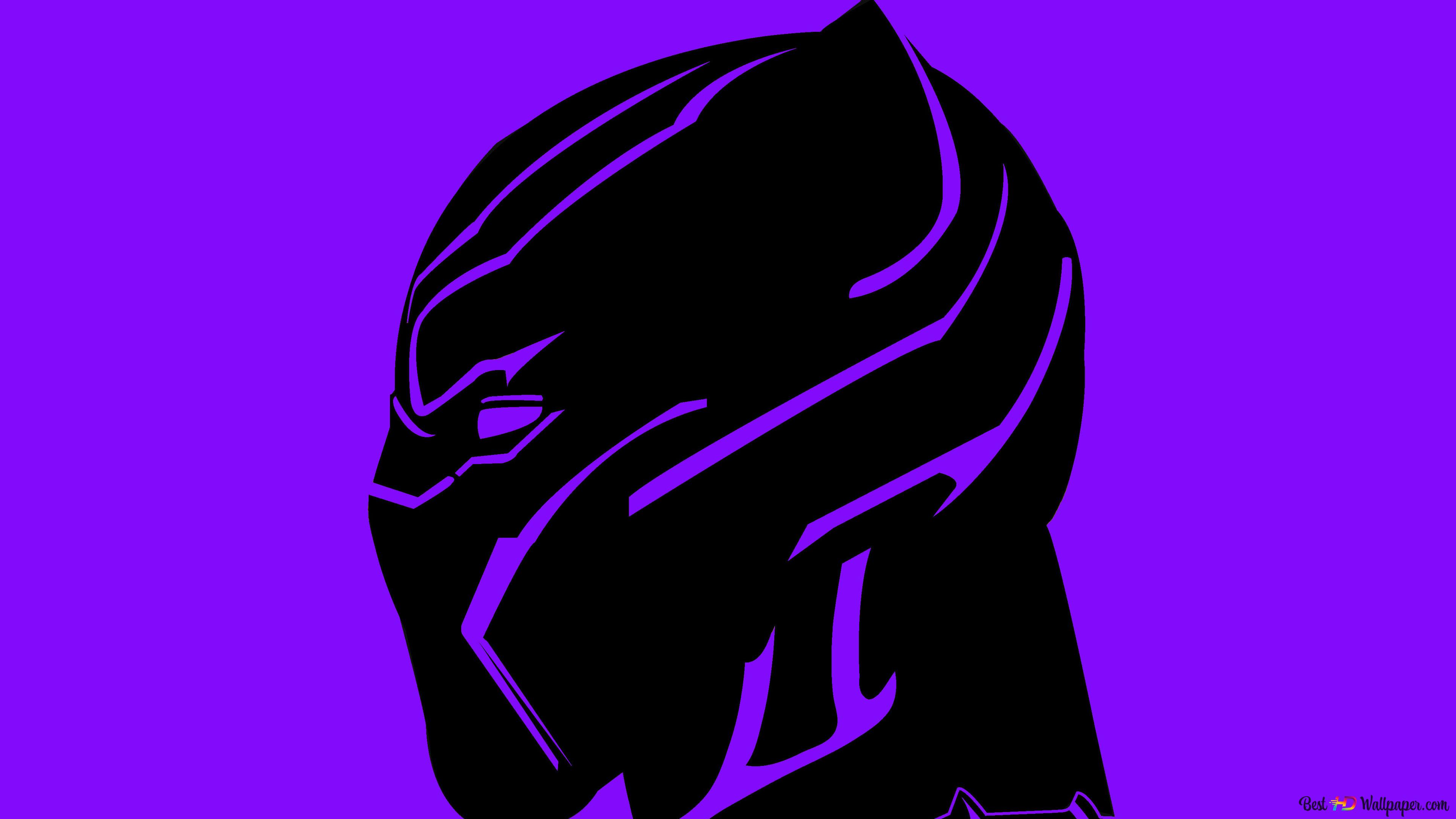 Black panther this time black on purple look k wallpaper download