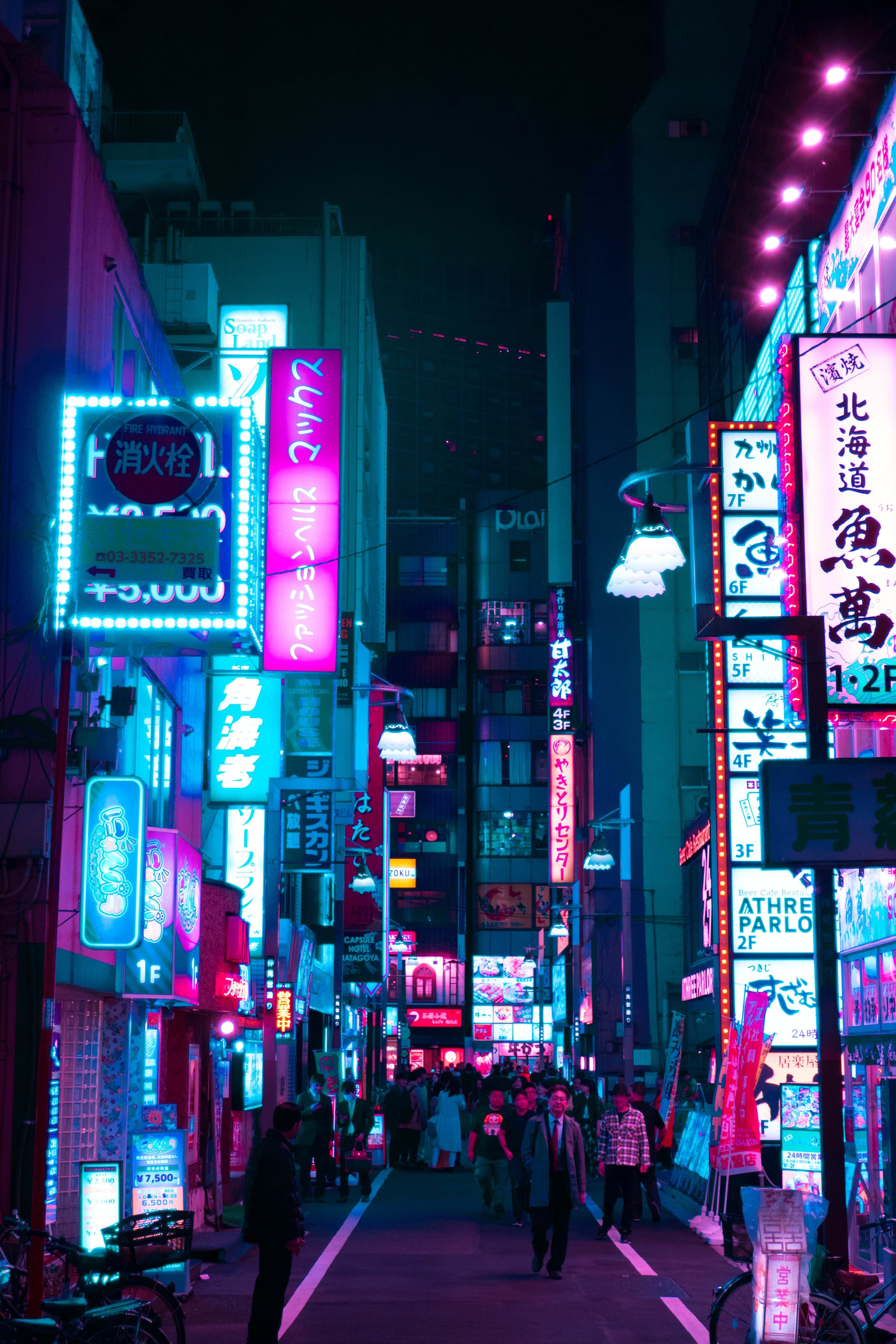 Neon tokyo phone wallpapers