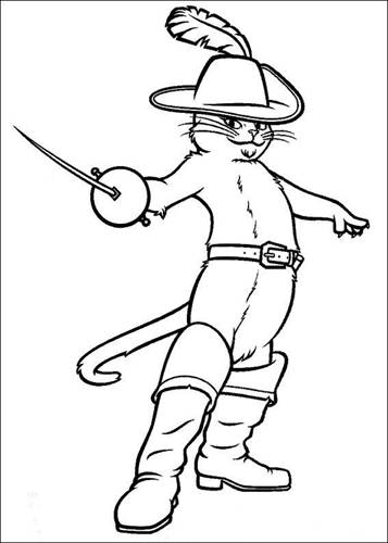 Puss in boots coloring download and print puss in boots off