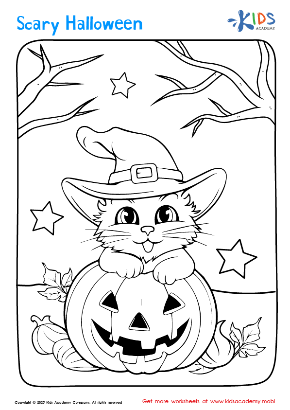 Free puss in boots halloween coloring page