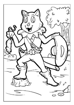 Enchanting puss in boots printable coloring pages collection for kids pages