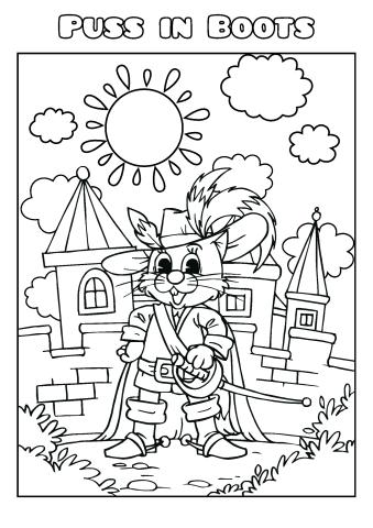 Puss in boots coloring book template how to design a puss in boots coloring book