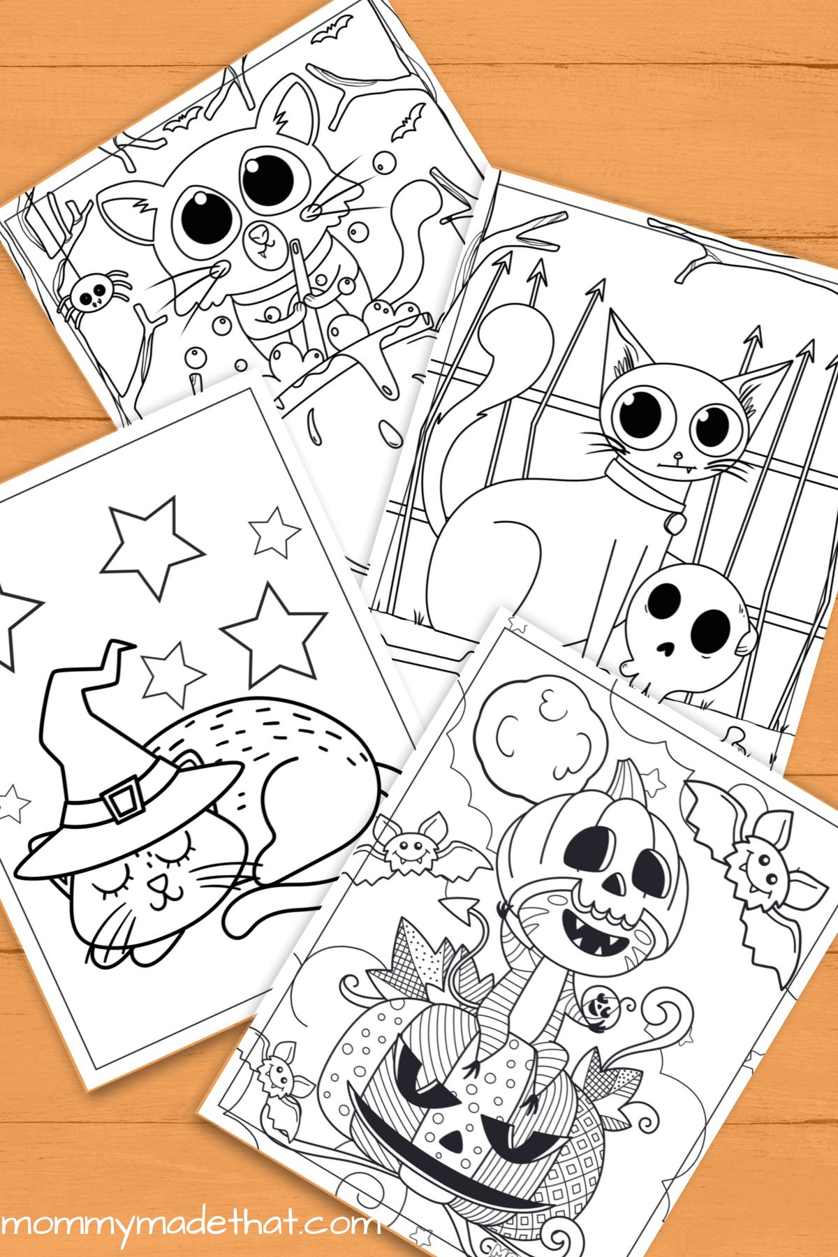 Halloween cat coloring pages lots of free printables