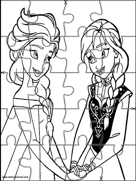 Frozen printable jigsaw puzzles to cut out for kids frozen printables cartoon coloring pages puzzle piece crafts