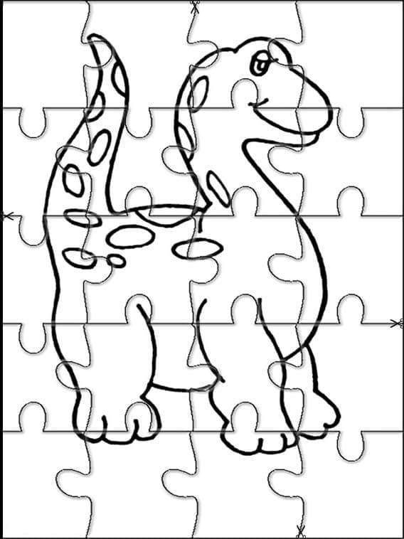 Jigsaw puzzle coloring pages