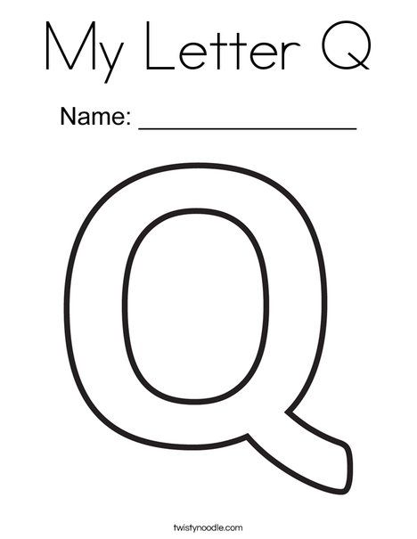 Engaging letter q coloring page for kids