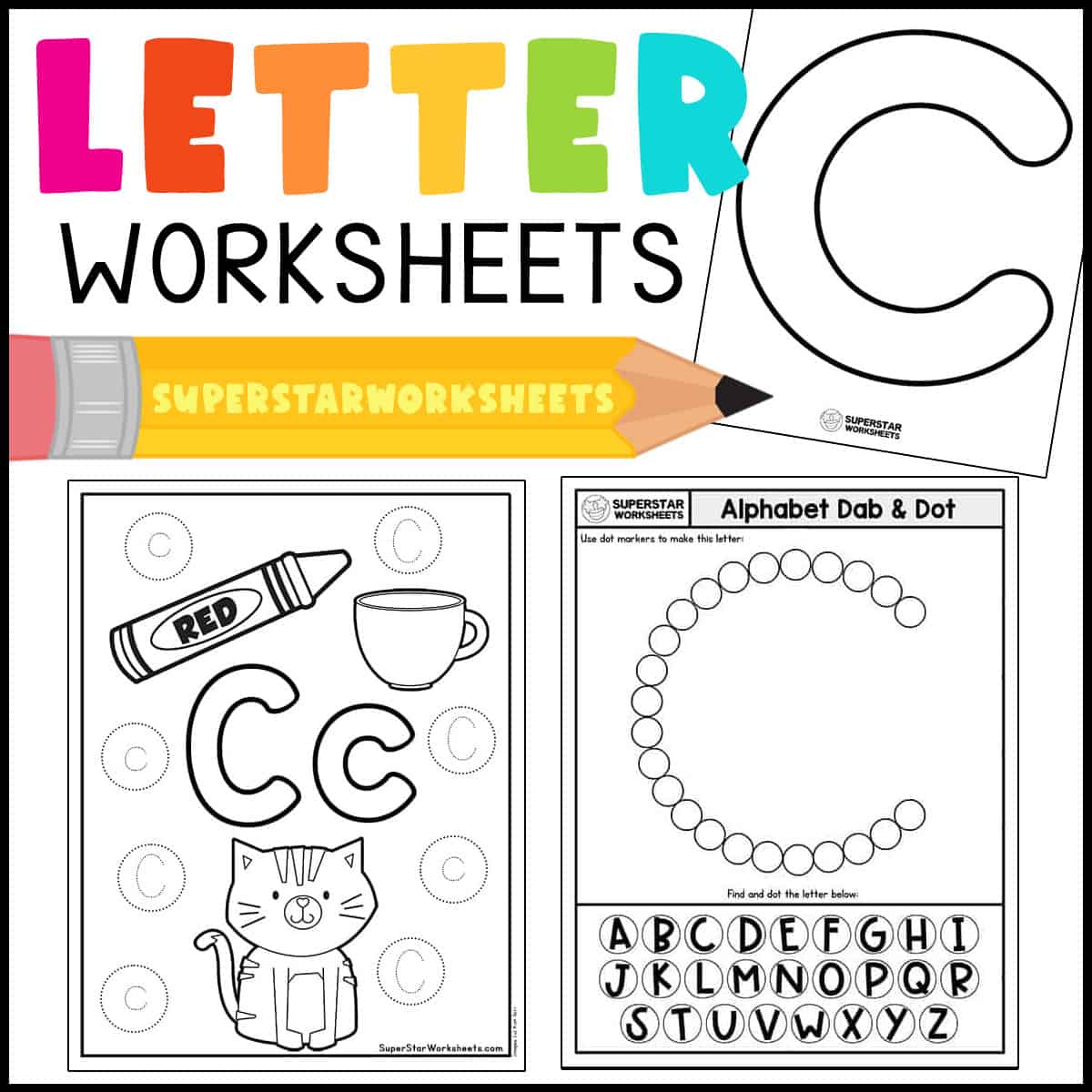 Letter c worksheets