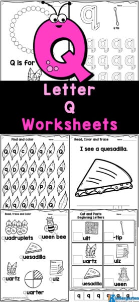 Free printable letter q worksheets for kindergarten