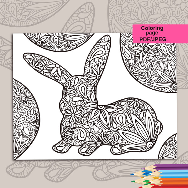 Coloring pages coloring page bunny coloring pages for adul
