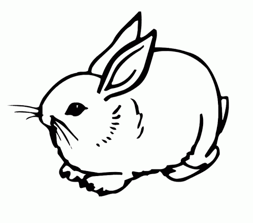 Coloring pages soft baby rabbit coloring pages