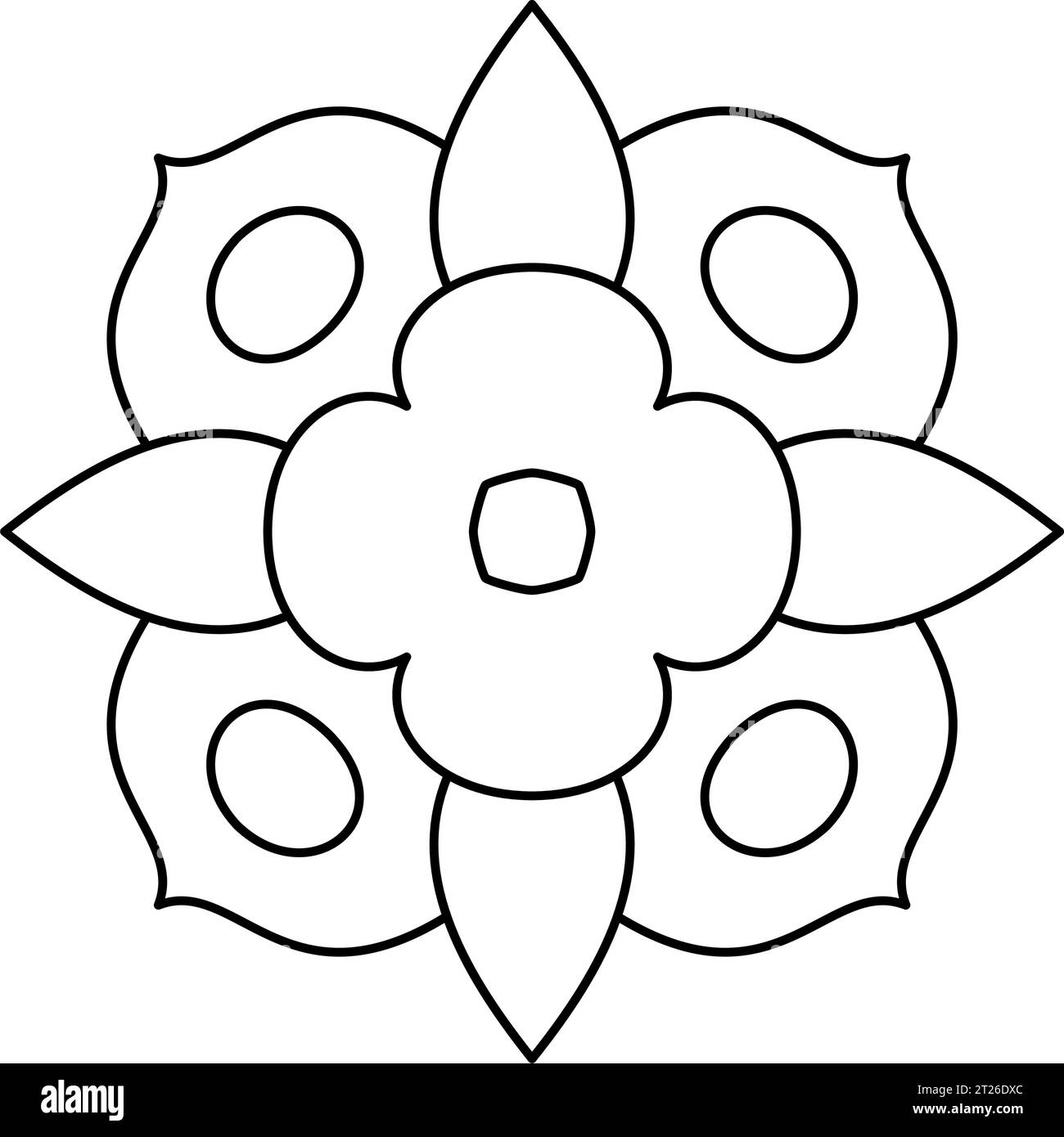 Radial symmetry black and white stock photos images