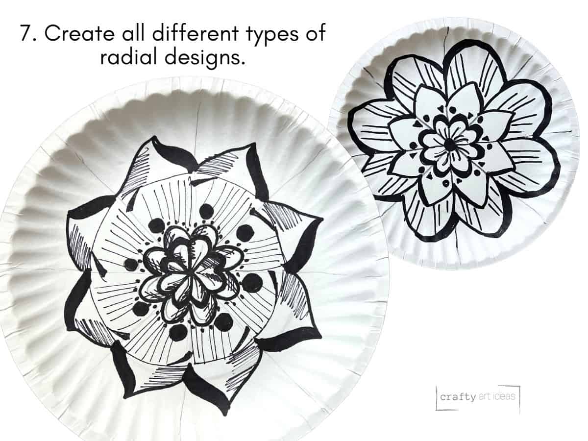 How to draw easy radial symmetry art for kids