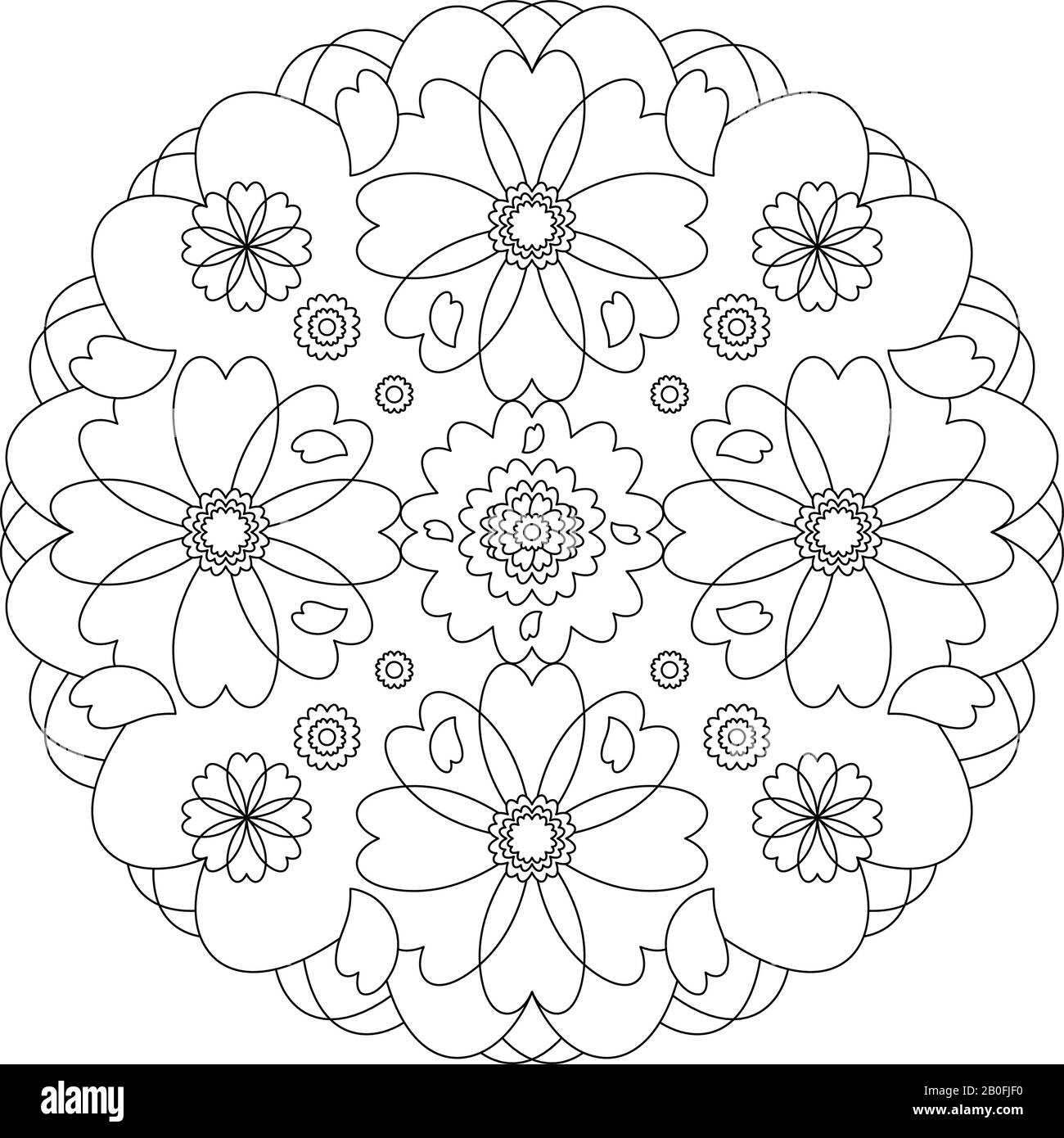 Mandala art cut out stock images pictures