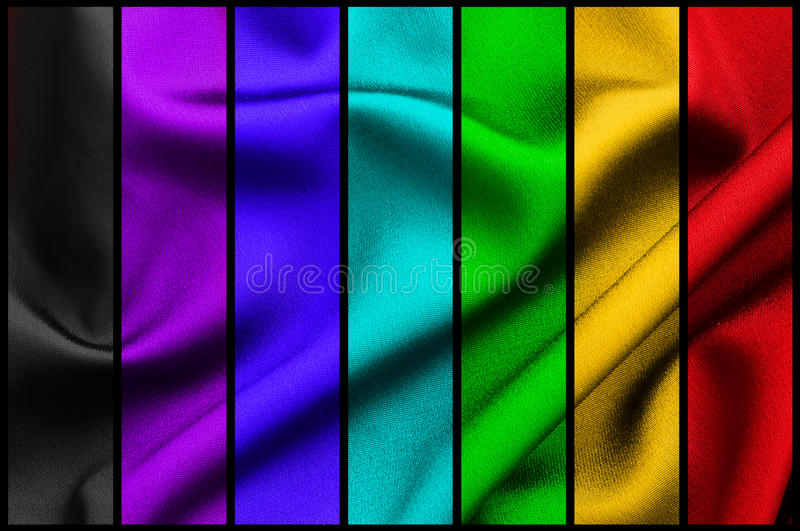 Fabric rainbow collage stock image image of collage