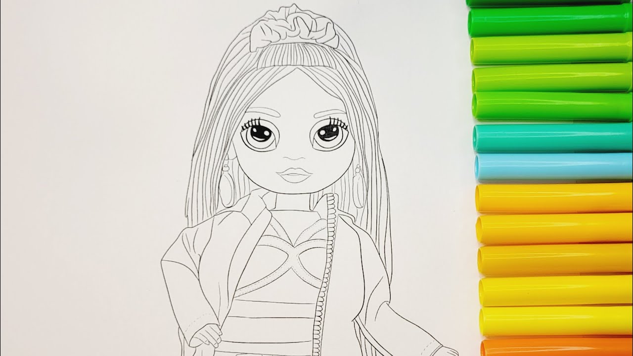 Rainbow high coloring book rainbow high amaya raine rainbowhigh rainbow high dolls coloring