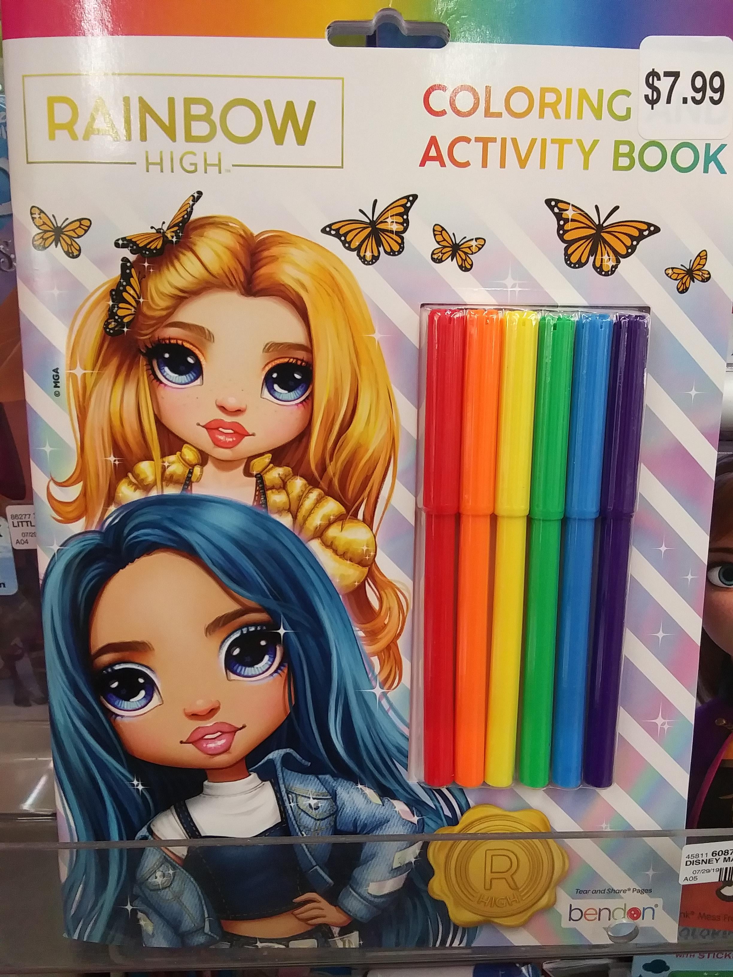 Rh coloring book found in cvs rrainbowhigh