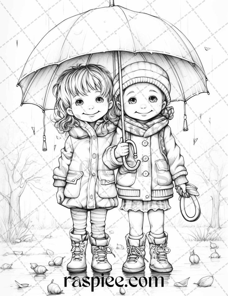 Rainy autumn day grayscale coloring pages printable for adults and grayscale coloring cool coloring pages coloring pages