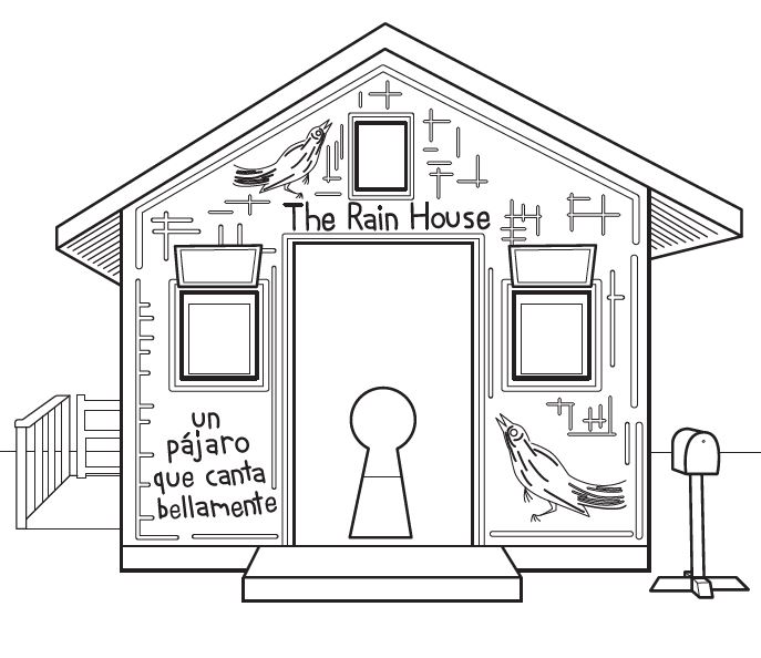 The new childrens museum on x save this coloring page of the rain house for a rainy day at home and imagine youre inside its colorful walls download print the pdf