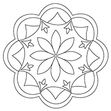 Free printable rangoli coloring pages for your little one