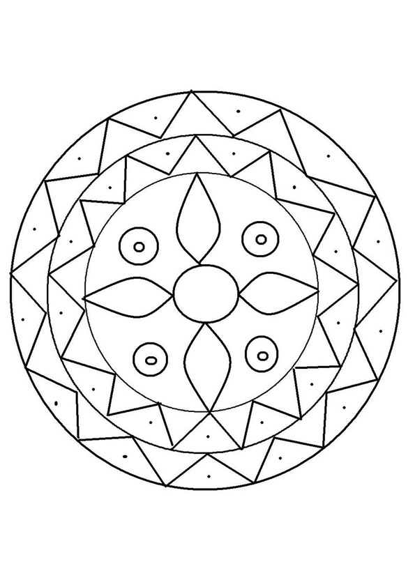 Coloring pages diwali rangoli coloring pages for kids