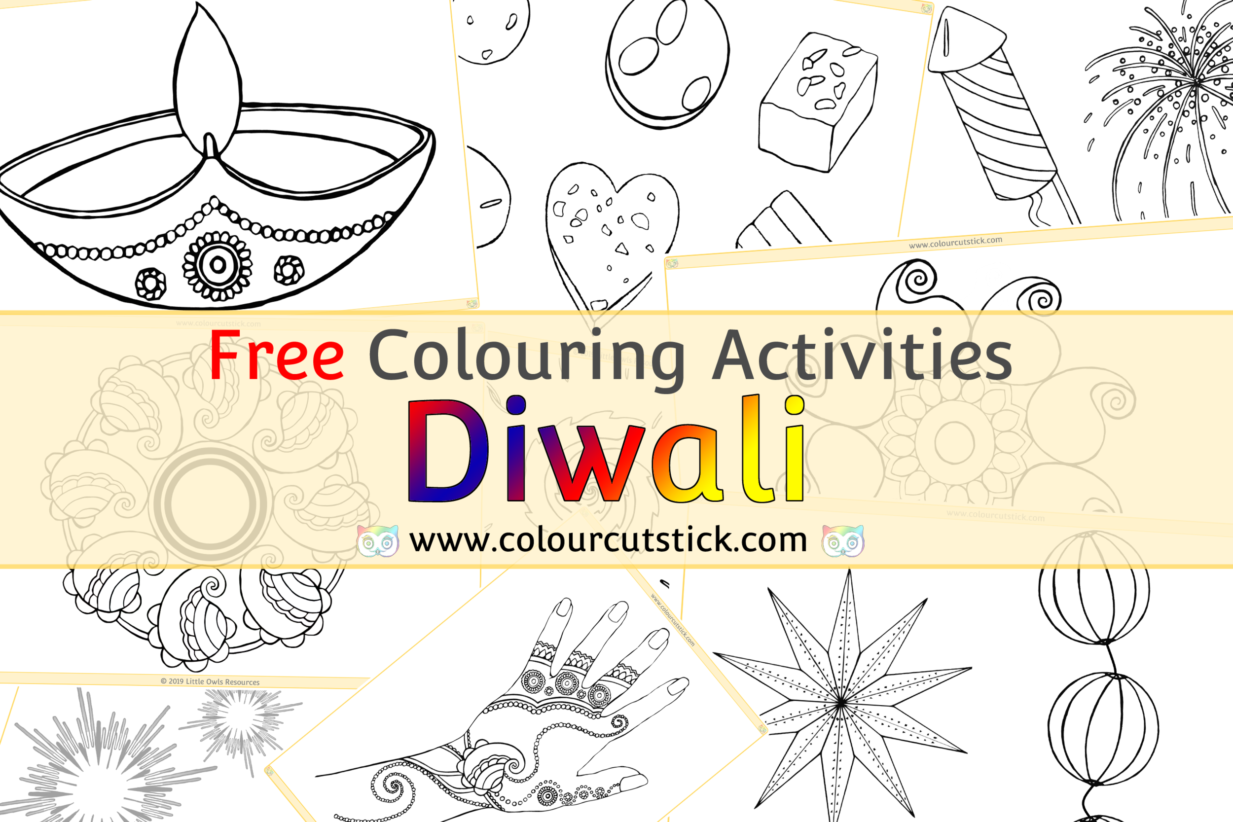 Free diwali colouringcoloring pages