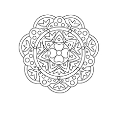 Free printable rangoli coloring pages for your little one