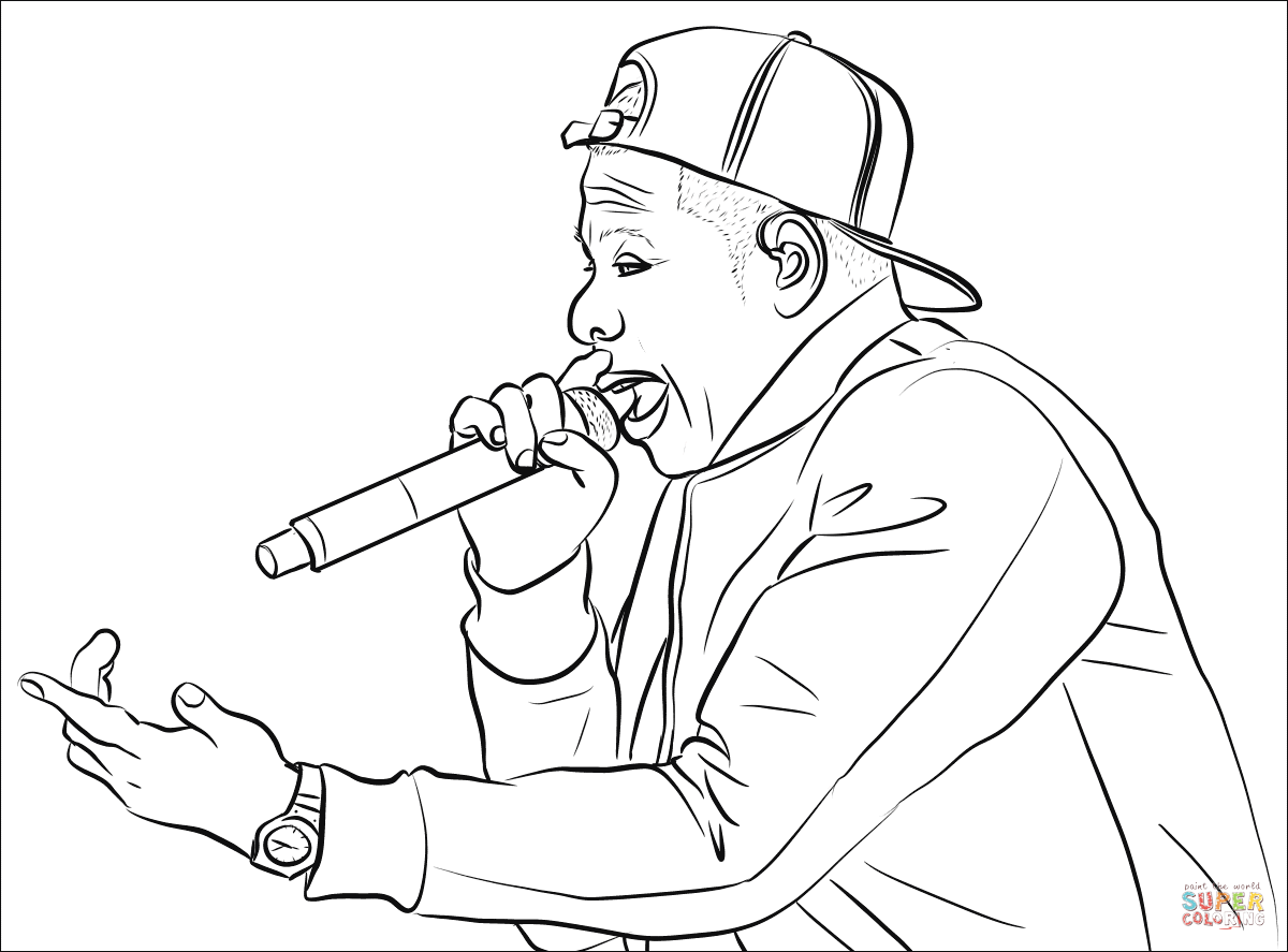 Jay z coloring page free printable coloring pages