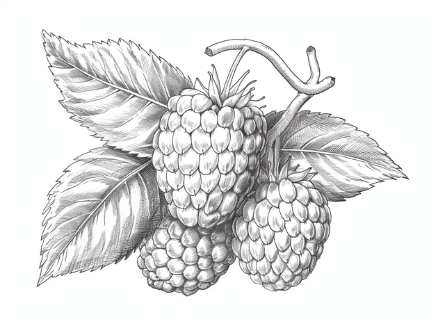 Coloring page raspberry png transparent images free download vector files