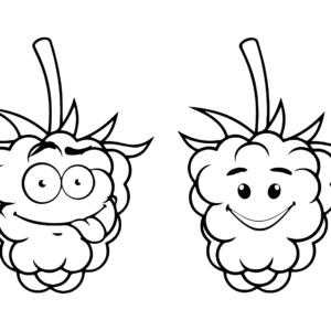 Raspberry coloring pages printable for free download