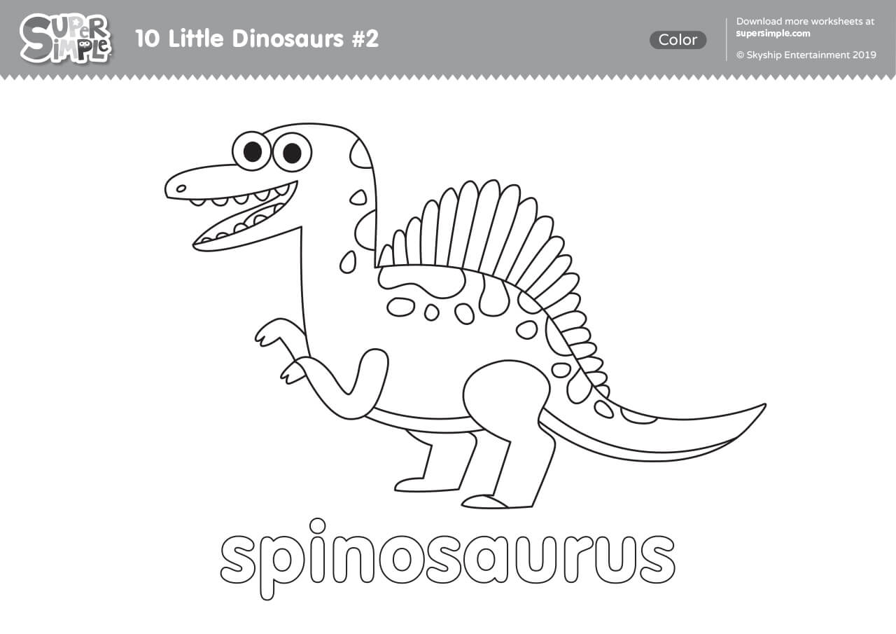 Little dinosaurs coloring pages