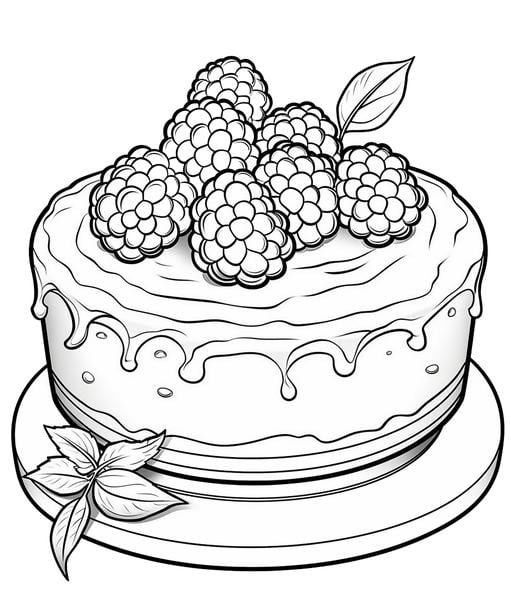 Free printable desserts coloring pages list