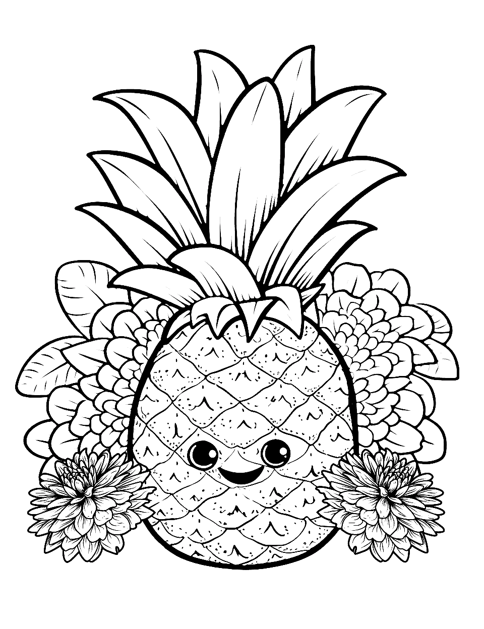 Fruit coloring pages free printable sheets
