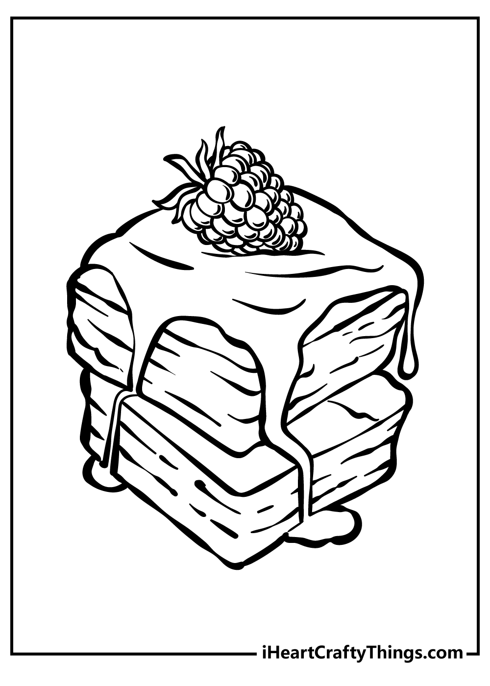 Dessert coloring pages free printables