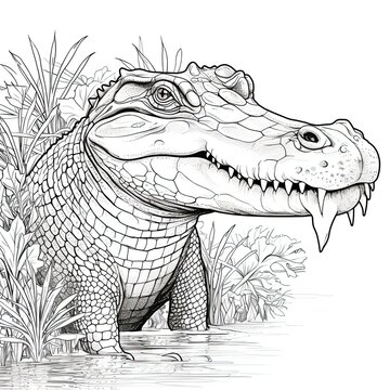 Gator outline images â browse photos vectors and video