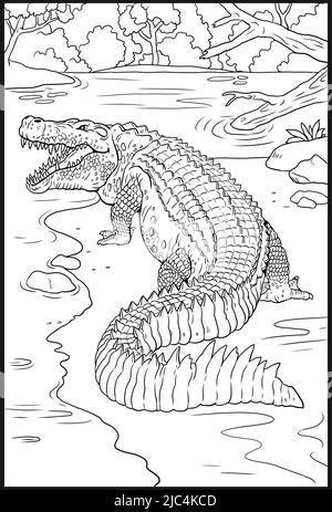 Prehistoric extinct alligator