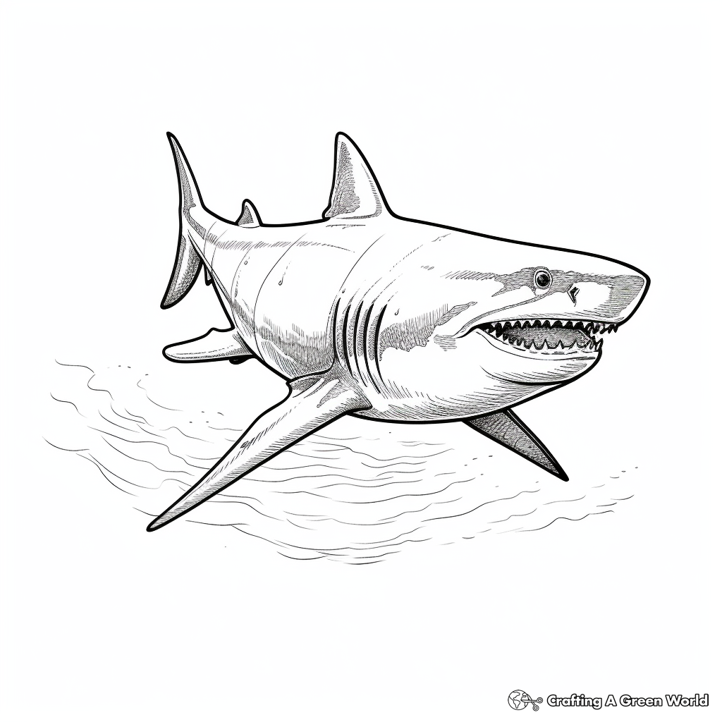 Realistic sea animal coloring pages