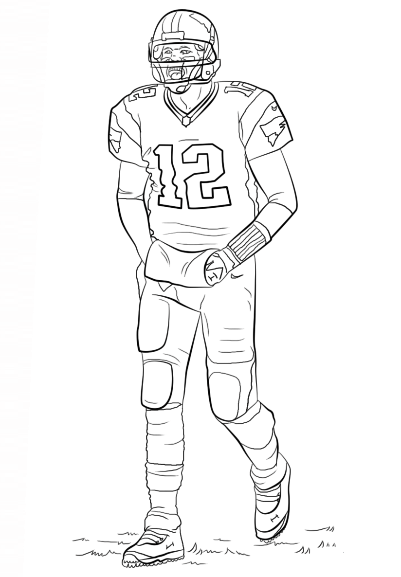 Free printable football coloring pages for kids