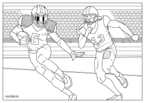 Free printable football coloring pages for kids